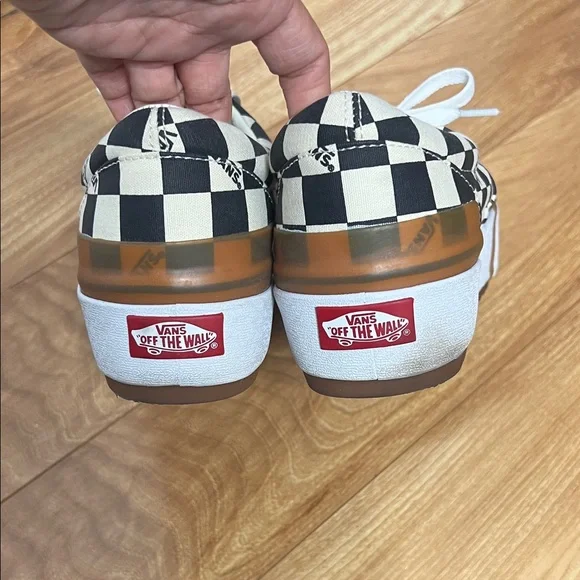 Vans Black and White Checkerboard Stacked Shoes M9.0/W10.5 - Picture 6 of 12